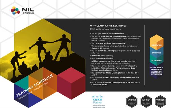 Cisco Training Schedule January 2022 - January 2023 at NIL Learning 